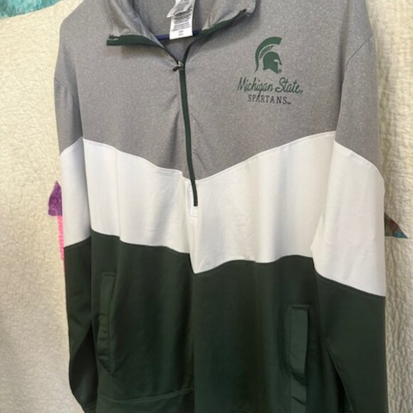 Michigan State Spartans Quarter Zip Men's Large - Picture 7 of 7
